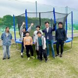 巨大トランポリン組み立て完了！